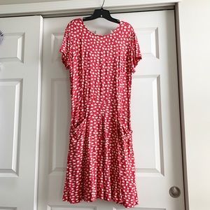 Modcloth Daisy Print Drop Waist Dress